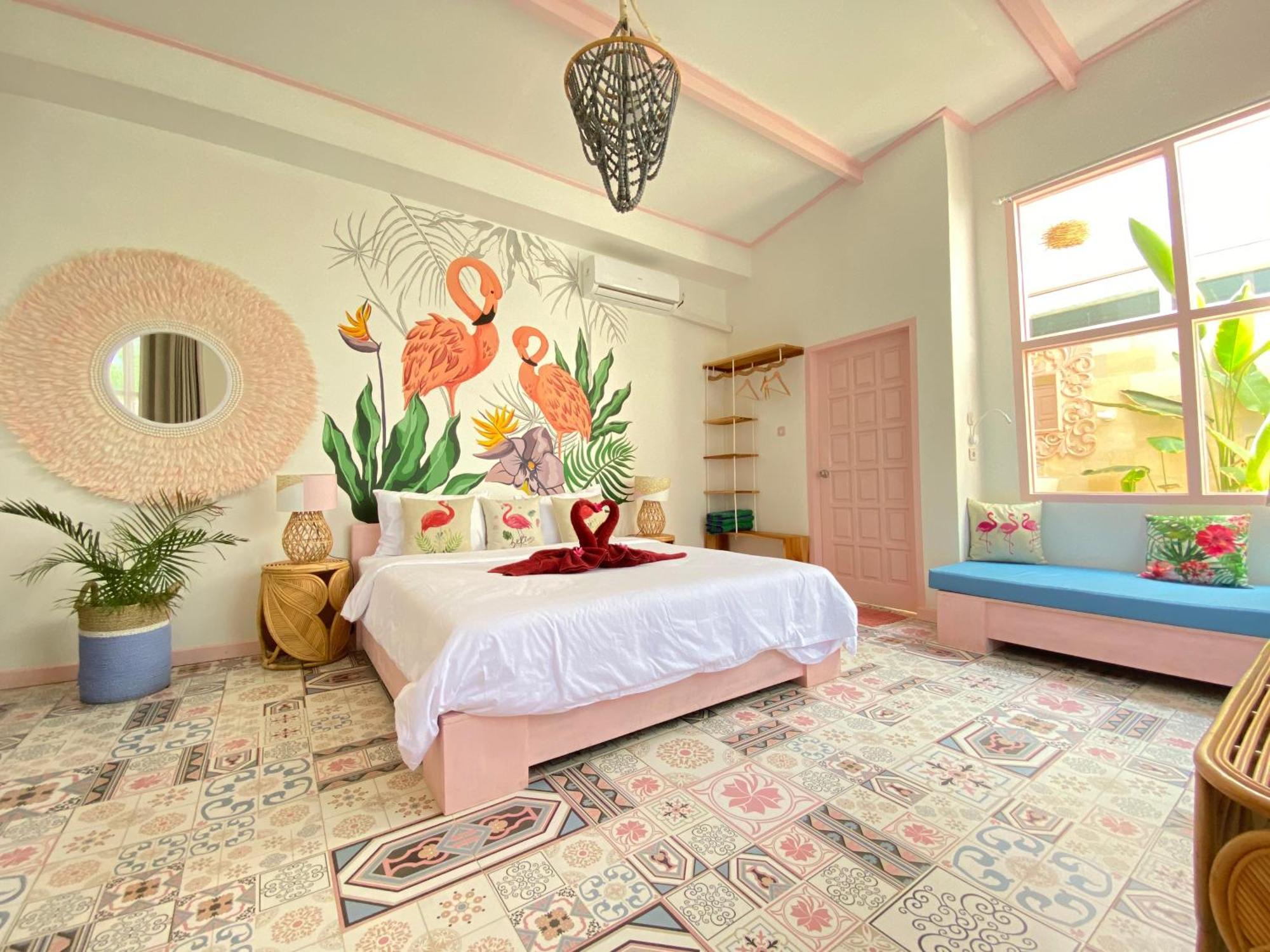 Flamingo Hotell Gili Trawangan Rom bilde